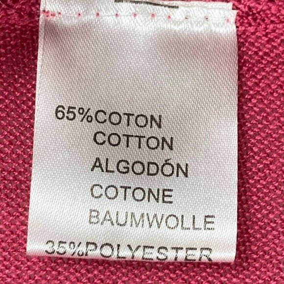 Julia Fair Isle Aztec Open Draped Waterfall Cardigan Fuchsia Small - Picture 6 of 6